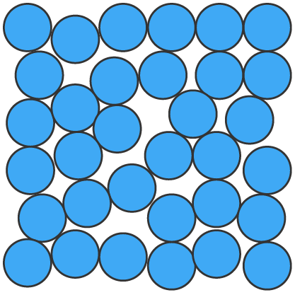 particle diagram (liquid state)